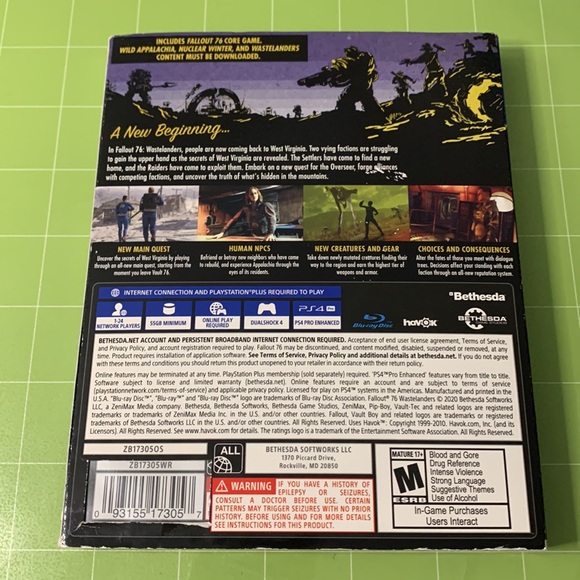 🔥Fallout 76 Brand New Slip Cover Ps4🔥 - Picture 3 of 3